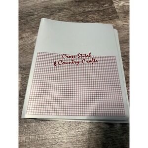 Vintage Cross Stitch Country Crafts Magazine Binder Lot 1990 1991 Patterns Quick